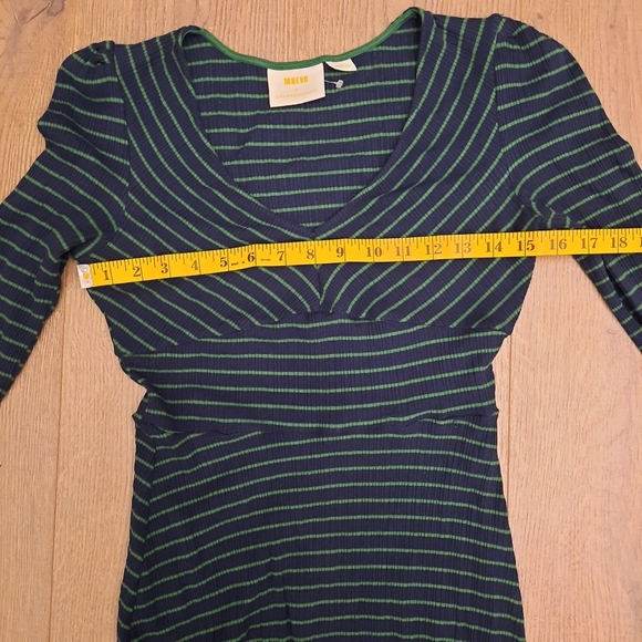 Anthropologie Maeve Flores  Striped Rayon Pullover dress - Picture 10 of 11